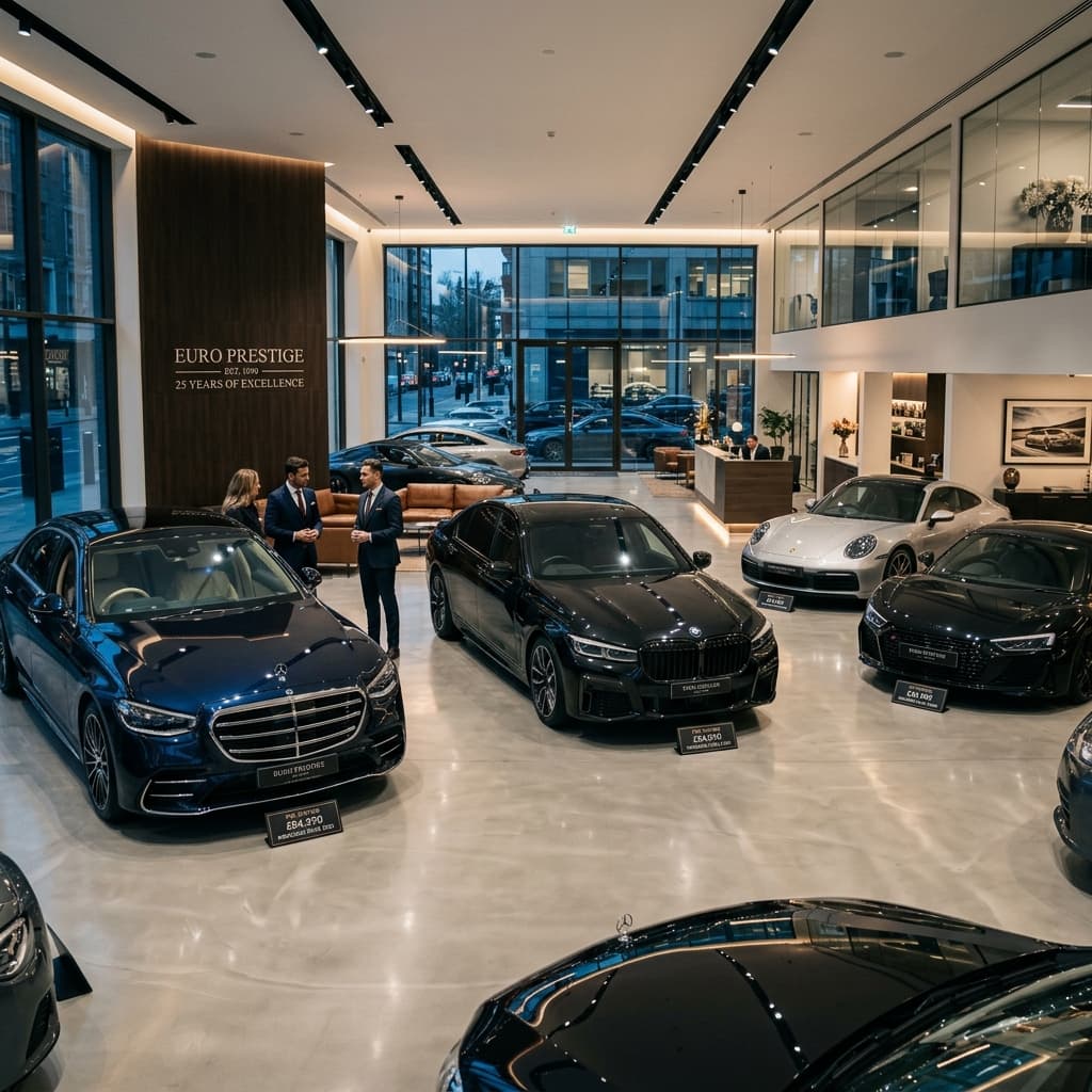 RK Motorland premium luxury car showroom